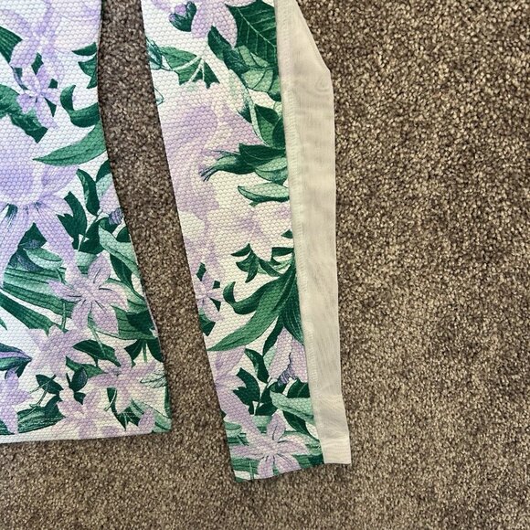 Tommy Bahama Women's Long Sleeve Top Jacket Size XS Floral 1/4 Zip Mock Neck NWT - Picture 4 of 11